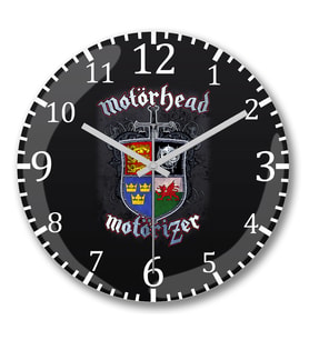 Motörhead  Motörizer Duvar Saati Bombeli Gercek Cam