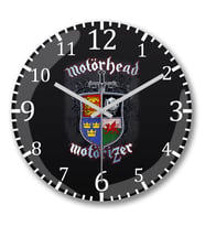 Motörhead  Motörizer Duvar Saati Bombeli Gercek Cam