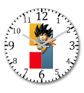 Dragonball Z Duvar Saati Bombeli Gercek Cam