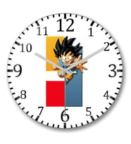 Dragonball Z Duvar Saati Bombeli Gercek Cam