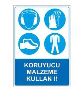 MIGNATIS - Koruyucu Malzeme Kullan Levhası - Sac Malzeme 35x50cm