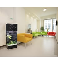 Led ışıklı Saat Kule Akvaryum Deka-121 Siyah