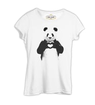 Panda - All u Need Beyaz Kadın Tshirt