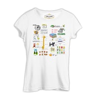 İngilizce - Sınavlar Beyaz Kadın Tshirt