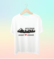 Şehrinize Özel İsim Baskılı Siluet Tshirt