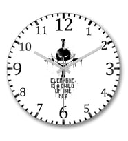 One Piece Child of the Sea Duvar Saati Bombeli Gercek Cam