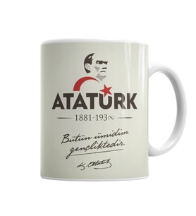 Atatürk Kupa Bardak Porselen