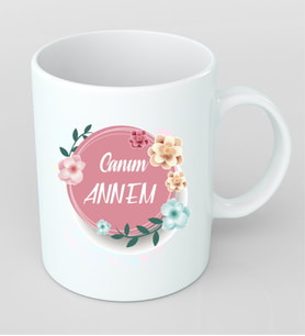 Anneler günü için Kupa Bardak Kişiye Özel Hediye KAN30