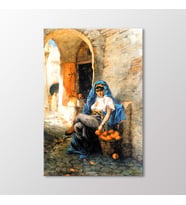 Arty Tablo Portakal Satıcısı Tablo (Karışık)