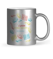 BK Gift Kişiye Özel Canım Öğretmenim Gümüş Yaldızlı Kupa Bardak  3