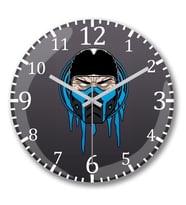 Sub Zero 2 Duvar Saati Bombeli Gercek Cam