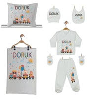 Pia Baby GL 1918-06 İsme Özel Yastık Battaniye Zıbın Set