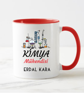 Kimya Mühendisi Kupa Bardağı Kırmızı