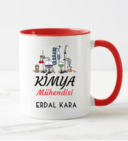 Kimya Mühendisi Kupa Bardağı Kırmızı