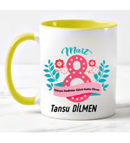 8 Mart Dünya Kadınlar Gününe Özel Kupa (Beyaz)