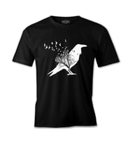 Crows in Tales Siyah Erkek Tshirt