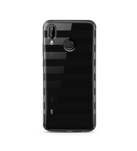 Çizgi Tasarımlı Süper Şeffaf Silikon Telefon Kılıfı Huawei P20 Lite  