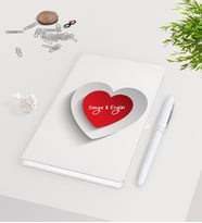 BK Gift Kişiye Özel Sevgililer Günü Beyaz Defter Kalem Seti-39