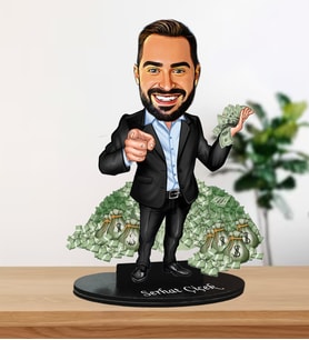 İş Adamı Karikatür Biblo