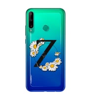Papatya Harf Tasarım Süper Şeffaf Silikon Telefon Kılıfı Huawei P40 Lite E Z-Har