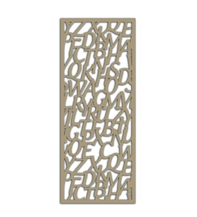 Liar Ahşap Seperatör (Paravan) - KSP01 - (85 x 210 cm) - (18 mm) - (Beyaz) (Taba - Kahverengi)
