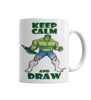 Draw Hulk Kupa Bardak Porselen
