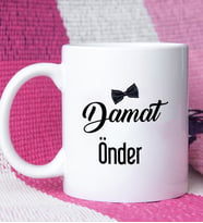 Damat Tasarımlı Kişiye Özel Damat Kupa Bardak