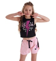 Rock Life Kız Çocuk Crop Top Şort Takım