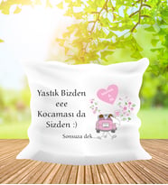 Kişiye Özel 40 Cm Kare Yastık