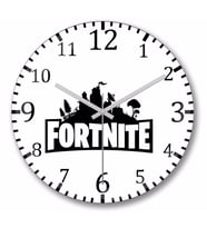 Fortnite Logo Duvar Saati Bombeli Gercek Cam