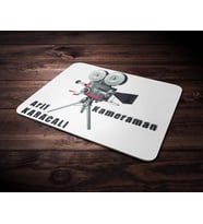 Kişiye Özel Kameraman 2 Tasarımlı Mouse Pad (Renksiz)