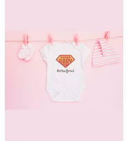 Pia Baby T2011-06 %100 Pamuk İsme Özel Süper Bebek Çıtçıtlı Body