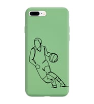 Iphone 8 Plus Çizgi Tasarımlı Yeşil Lansman Telefon Kılıfı