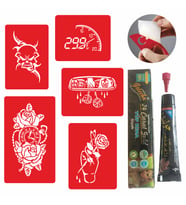 Hayatın İçinden Modeller Kına Dövme ve Şablon Seti Tattoo