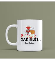 Bi Çay İçin Kupa Bardak Kişiye Özel Hediye S99