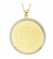 Ayetel Kürsi Kolye 4,50 Gram 14 Ayar Altın (Sarı)