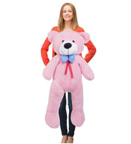 Peluş Ayı 110 Cm Dev Boy Tozpembe Aşık Ayı