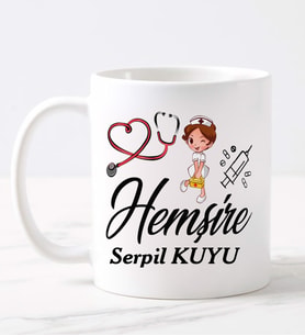 Hemşire  Kupa (Beyaz)
