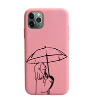 Iphone 11 Pro Max Çizgi Tasarımlı Pudra Lansman Telefon Kılıfı