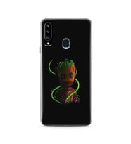 Baby Groot Tasarım Süper Şeffaf Silikon Telefon Kılıfı Samsung A20s