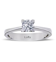 Lova H Renk 0,47 Karat Pırlanta Tektaş Yüzük - 1060011