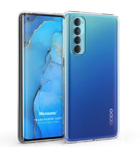 Microsonic Oppo Reno 4 Pro Kılıf Transparent Soft Beyaz