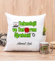 Teknoloji ve Tasarım Öğretmeni Yastık ve Silver Kupa Bardak