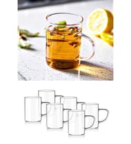 Çiftçiler 200 ml Isıya Dayanıklı Borosilikat Cam Kupa Bardak 6'lı