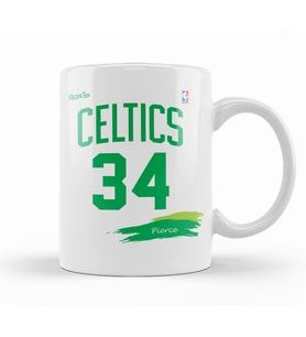 Celtıcs 34 Pierce White  Roxx Ink Kupa Bardak Porselen