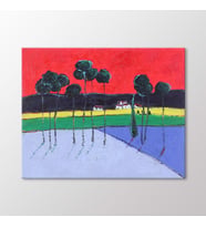 Arty Tablo Ağaçlar Tablo (Karışık)