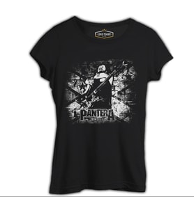 Pantera - Dimebag Rocks Siyah Kadın Tshirt