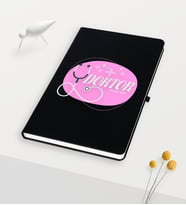 BK Gift Kişiye Özel Doktor Temalı Siyah Defter - 15
