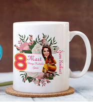 BK Gift Kişiye Özel 8 Mart Kadınlar Günü Karikatürlü Kupa Bardak 10