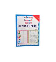 Bulmacalı, Boyamalı, Oyunlu Kuran Elifbası Dini Eğitici Kitap 1-1197